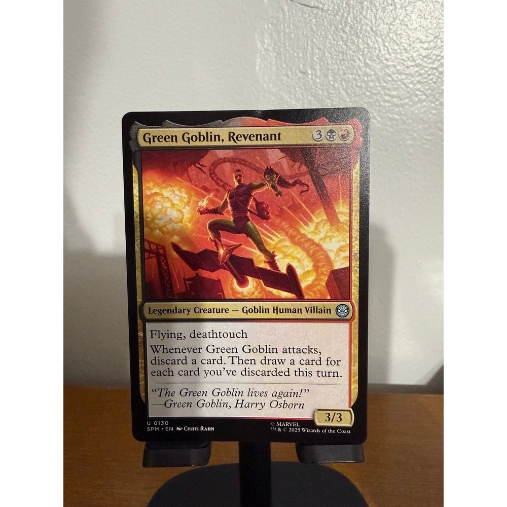 Magic The Gathering Marvel Secret Lair Green Goblin Revenant 0130 SPM Chris Rahn
